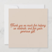 おもしろいパーティーのCatサンキューカード 招待状 (裏面)