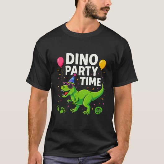 おもしろいパーティーイラストレーション Tシャツ (正面)