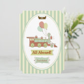 おもしろいパーティートレイン10誕生日招待状 招待状 (スタンド正面)