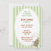 おもしろいパーティートレイン10誕生日招待状 招待状 (裏面)