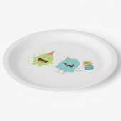 おもしろいパーティーモンスター ペーパープレート (アングル)