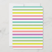 おもしろいパーティー動物子供誕生日 招待状 (裏面)