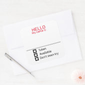 おもしろいパーティー名タグバッジステッカー スクエアシール (封筒)