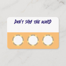 おもしろいパーティー用飲食ゲーム 名刺