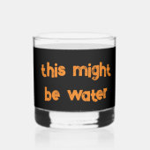 おもしろいパーティー眼鏡のユーモアのあることわざ ウイスキーグラス (正面)