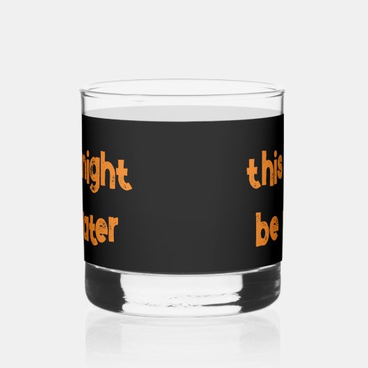 おもしろいパーティー眼鏡のユーモアのあることわざ ウイスキーグラス (左)