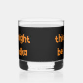 おもしろいパーティー眼鏡のユーモアのあることわざ ウイスキーグラス (右)