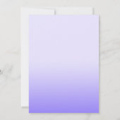 おもしろいパープルグラデーションベビーブロックシャワー招待状 招待状 (裏面)