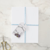 おもしろいパープルシュガースカルフェリズディアデロスムエルトス ギフトタグ (より糸付き)