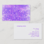 おもしろいパープルフェイクスパークレシークン 名刺 (正面/裏面)