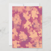 おもしろいパープルフローラブライダルシャワーブランチ招待状 招待状 (裏面)