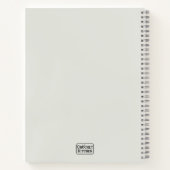 おもしろいパープルモダンクミニマルクロシェ茄子の名前 ノートブック (裏面)