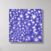 おもしろいパープル抽象芸術インクすごいスプラッシュパターン キャンバスプリント (正面)