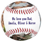 おもしろいヒゲ 父の日の写真 4 ソフトボール (正面)