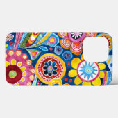 おもしろいヒッピーパターン（の模様が）ある花 Case-Mate iPhoneケース (裏面 (横))