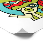 おもしろいヒップスター・ドードル・ポスター ポスター (角)