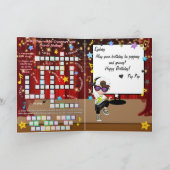 おもしろいヒップホップシークレットメッセージボーイズハッピーバースデー カード (内部)