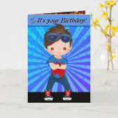 おもしろいヒップホップシークレットメッセージボーイズハッピーバースデー カード (黄色い花)