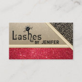 おもしろいヒョウキラキラ黒猫まぶしQRコード 名刺 (正面)