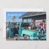 おもしろいヒルビリーGrillデンマークのグリーティングカード！ シーズンカード (正面)