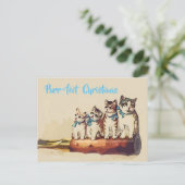 おもしろいビクトリアンクリスマス ポストカード (スタンド正面)