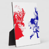 おもしろいビクトリアン婚 フォトプラーク (側面)