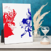 おもしろいビクトリアン婚 フォトプラーク (側面)