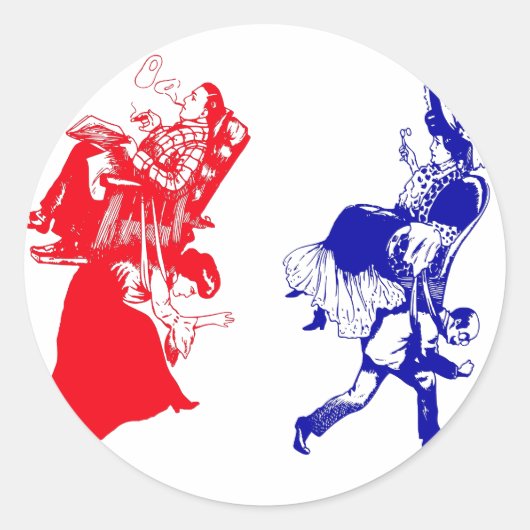 おもしろいビクトリアン婚 ラウンドシール (正面)