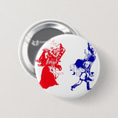 おもしろいビクトリアン婚 缶バッジ (正面&裏面)