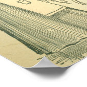 おもしろいビクトリアン自転車 ポスター (角)