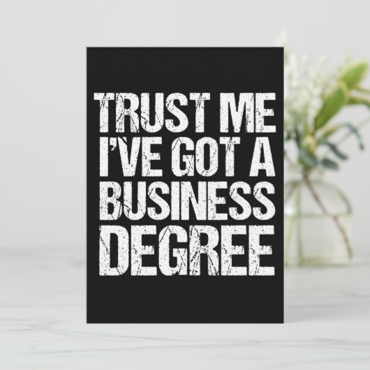 おもしろいビジネススクール卒業パーソナライズされた卒業 カード