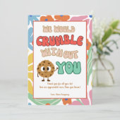 おもしろいビジネスチームの従業員スタッフサンキューカード 招待状 (スタンド正面)