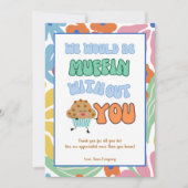 おもしろいビジネスチームの従業員スタッフサンキューカード 招待状 (正面)