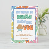 おもしろいビジネスチームの従業員スタッフサンキューカード 招待状 (スタンド正面)