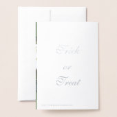 おもしろいビッグベリーギャングスターハロウィンシルバーフォイルカード 箔カード (裏面封筒付き)