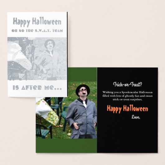 おもしろいビッグベリーギャングスターハロウィンシルバーフォイルカード 箔カード (ディスプレー)