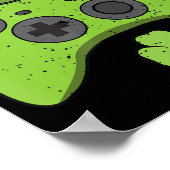 おもしろいビデオゲームコンソールSt patricks dayキッズゲーマー ポスター (角)