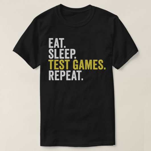 おもしろいビデオゲームテスター1 Tシャツ (デザイン正面)