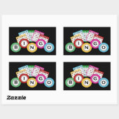 おもしろいビンゴ愛好家の賭博シール 長方形シール (シート)