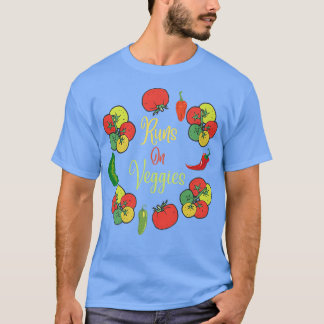 おもしろいビーガンオ走ンVeggiesベジタリアン野菜 Tシャツ