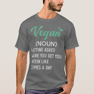 おもしろいビーガン定義ベジタリアンスポーツトレーニングG Tシャツ