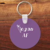 おもしろいビーガンAFデザイン キーホルダー (正面)