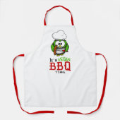 おもしろいビーガンBBQ エプロン (正面)