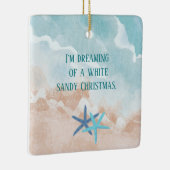 おもしろいビーチの夢 セラミックオーナメント (右)