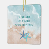 おもしろいビーチの夢 セラミックオーナメント (左)