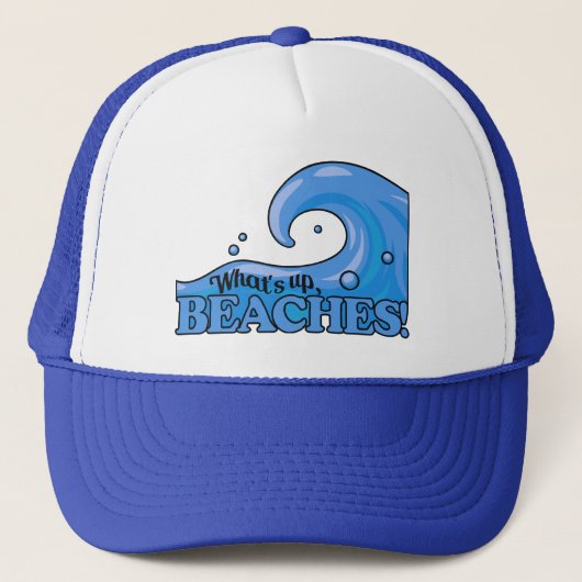 おもしろいビーチウェーブハット キャップ (正面)