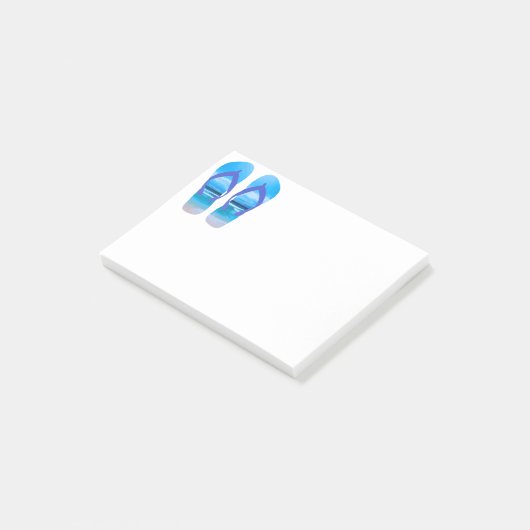 おもしろいビーチサンダルサマービーチアートフォーバケーション ポストイット (アングル)