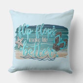 おもしろいビーチディコール クッション (正面)