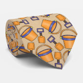 おもしろいビーチバケットパターンタイ ネクタイ (ロール)