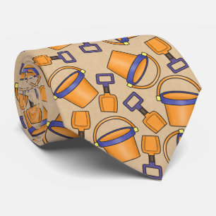 おもしろいビーチバケットパターンタイ ネクタイ